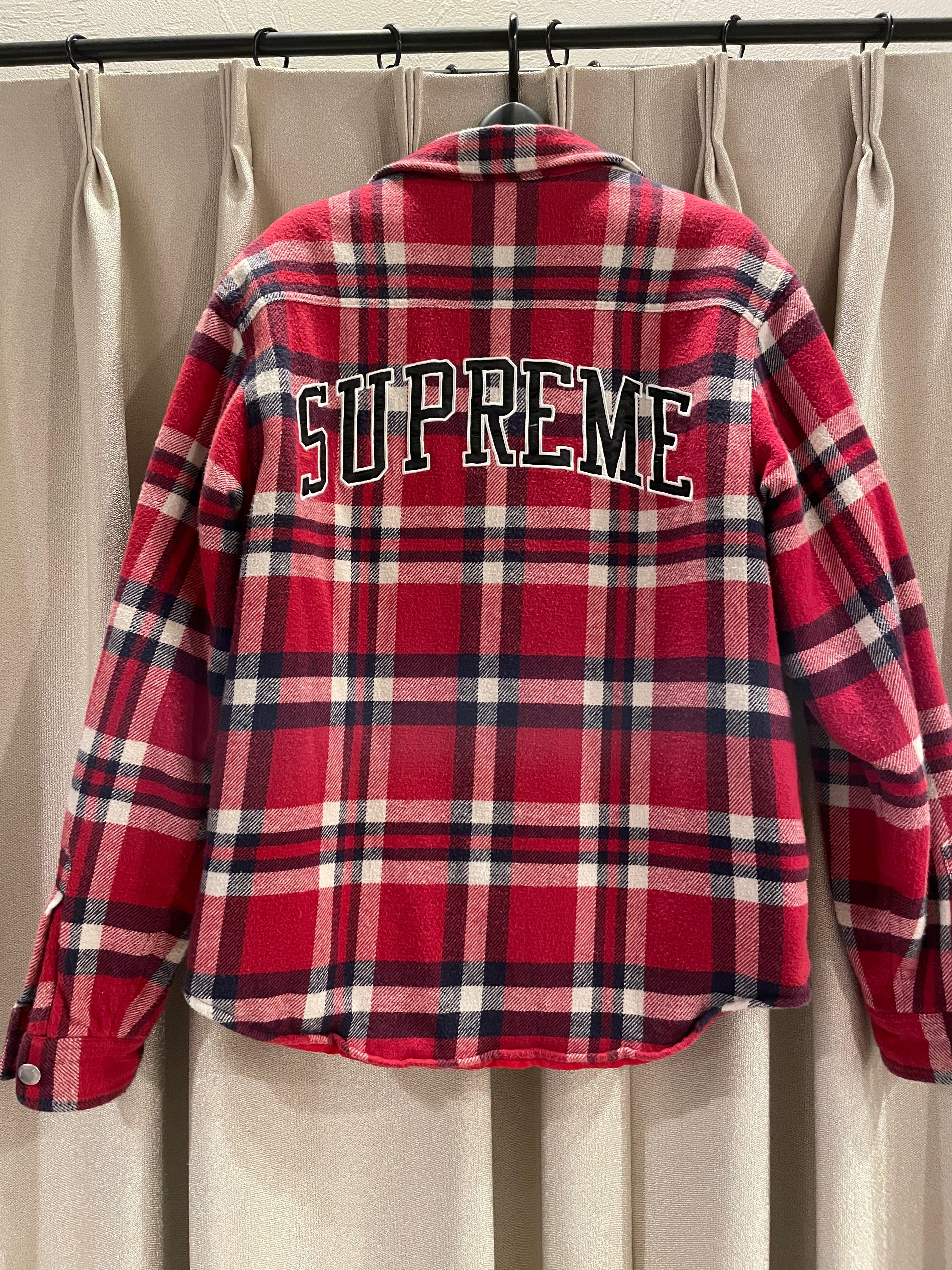 Supreme Quilted Flannel Shirt "Red"