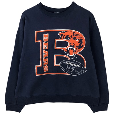 古着 90年代 ヘインズ Hanes NFL CHICAGO BEARS シカゴベアーズ プリントスウェットシャツ トレーナー メンズXL相当 ヴィンテージ/eaa610056