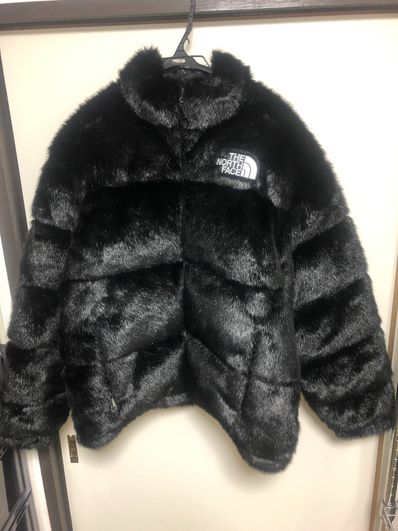 Supreme x The North Face Faux Fur Nuptse Jacket "Black"