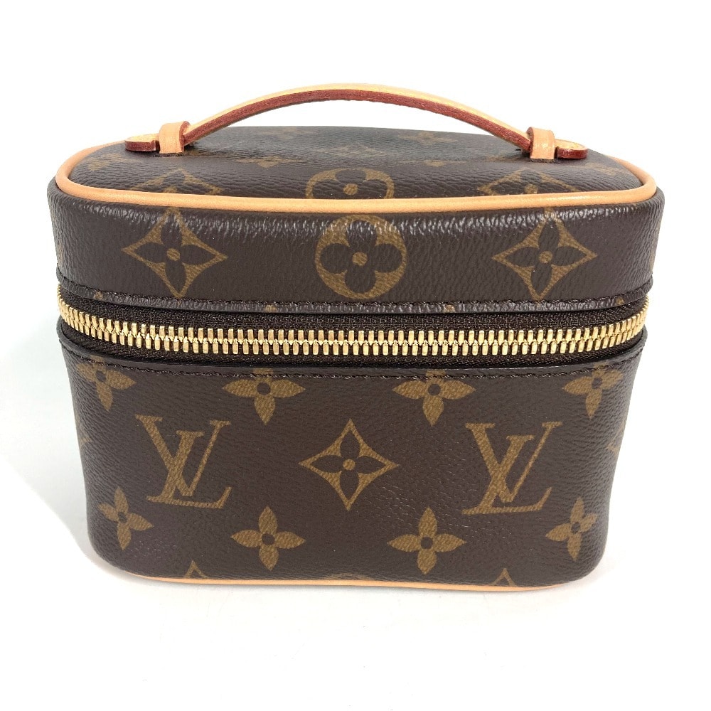 ルイヴィトン LOUIS VUITTON ニース ナノ M44936 モノグラム カバン メイクポーチ コスメポーチ ハンドバッグ 化粧ポーチ モノグラムキャンバス ブラウン 新品同様