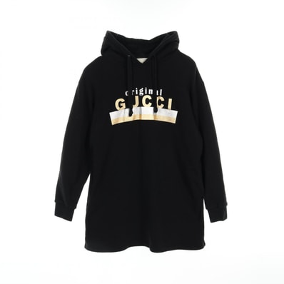 グッチ GUCCI original ワンピース 衣料品 トップス コットン レディース ブラック系 【中古】
