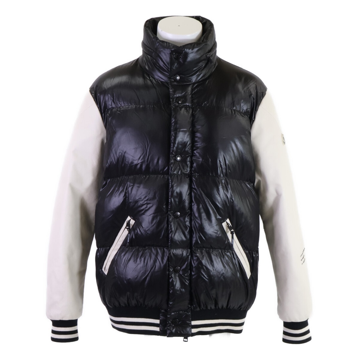モンクレール x FRAGMENT QUINLAN バックロゴ レザー切替 ダウンジャケット 3