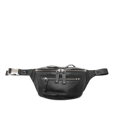 ヴァレンチノ ロックスタッズ ボディバッグ ウエストバッグ ブラック レザー レディース Valentino 【中古】