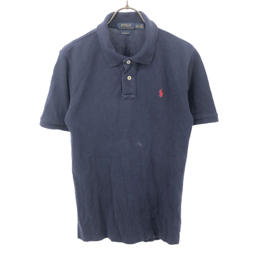 POLO RALPH LAUREN ポロラルフローレン 半袖 ポロシャツ L(14-16) ネイビー 鹿の子地