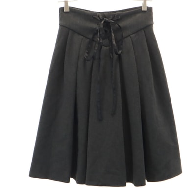 Emporio Armani エンポリオアルマーニ ミディ丈 プリーツスカート 36 グレー