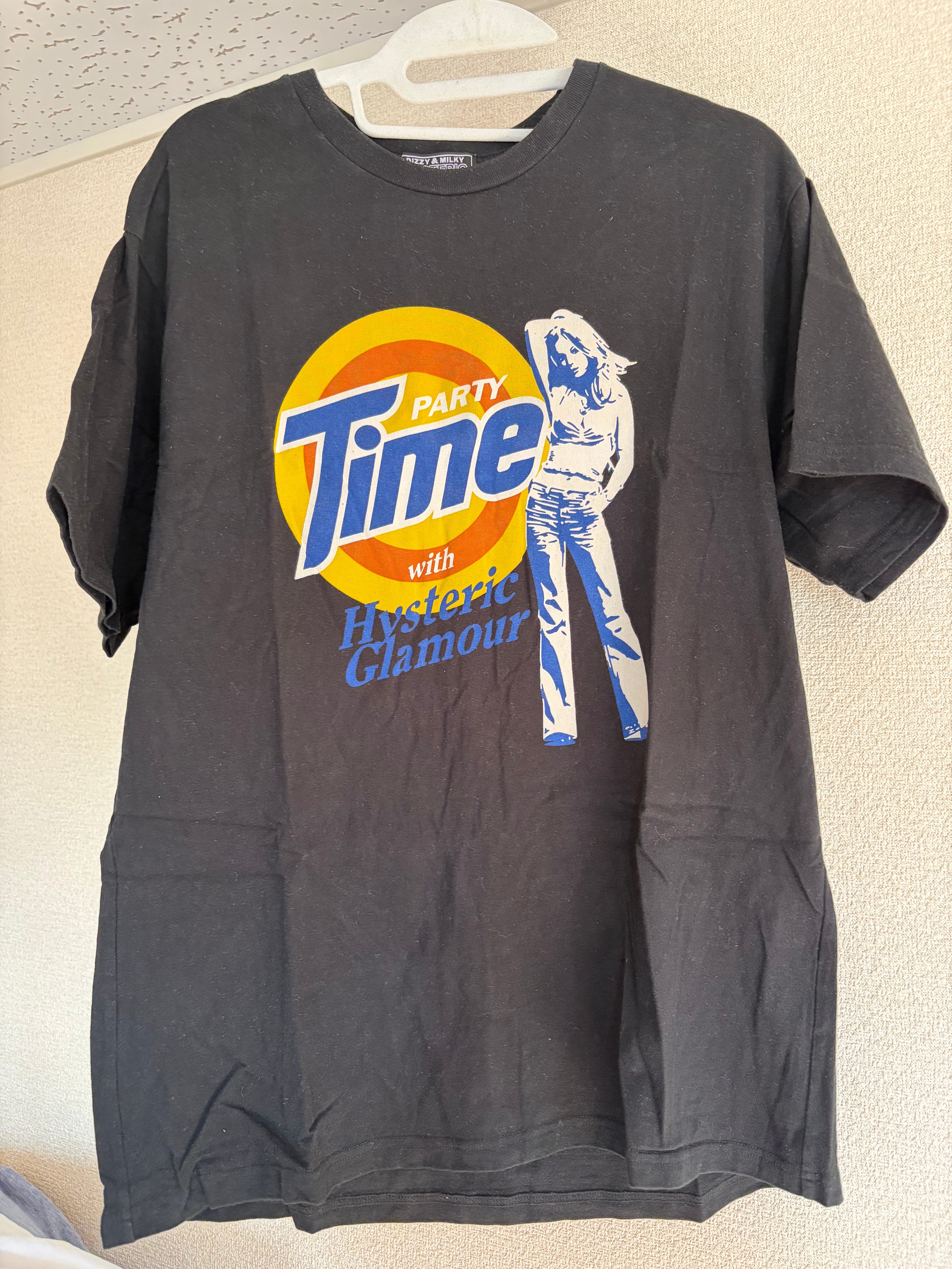 HYSTERIC GLAMOUR Party Time T-Shirt "Black"