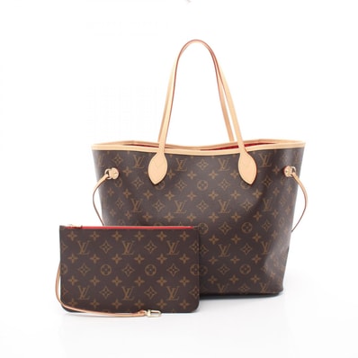 ルイ・ヴィトン LOUIS VUITTON ネヴァーフルMM トートバッグ バッグ PVCコーティングキャンバス レザー モノグラム スリーズ レディース ブラウン系 M46987 【中古】