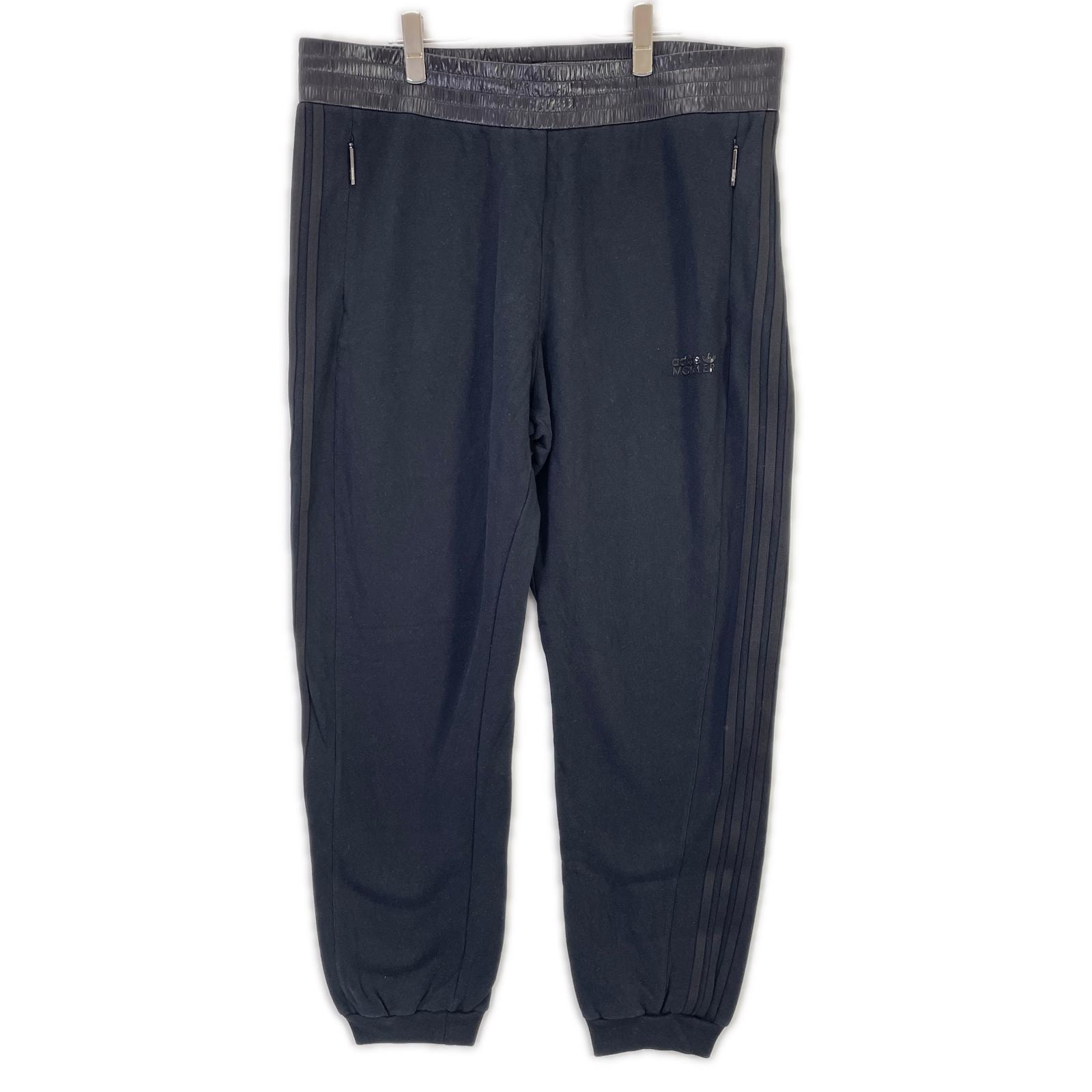 モンクレール ×アディダス 22年 IJ8321 ブラック JERSEY BOTTOMS パンツ XXL