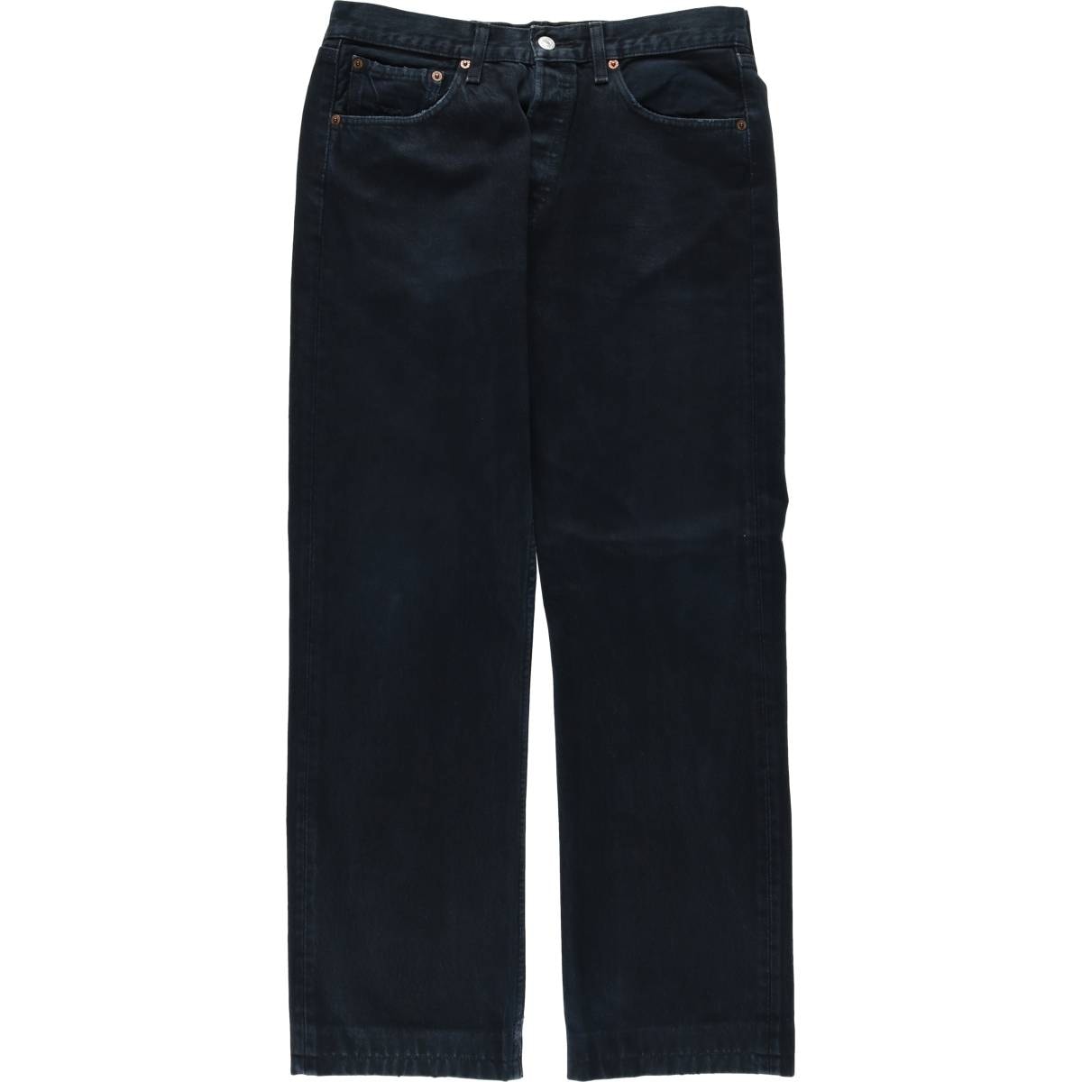 古着 00年代 リーバイス Levi's 00501-0165 ユーロモデル ブラックデニム ストレートデニムパンツ メンズw32相当/eaa663349