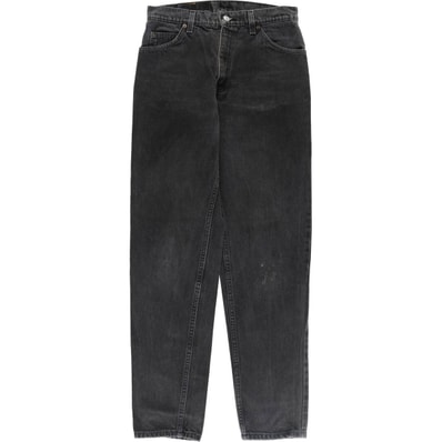 古着 リーバイス Levi's 10950 RELAXED FIT TAPERED LEG オレンジタブ ブラックデニム テーパードデニムパンツ レディースL(w29)相当/eaa513939