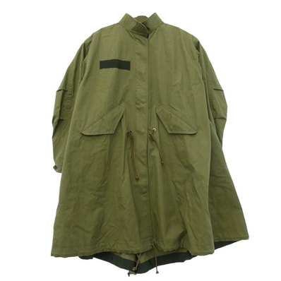 Sacai サカイ SCW-079 M65-TYPE ミリタリー スタンドカラー フィッシュテール モッズコート カーキ系 3【中古】
