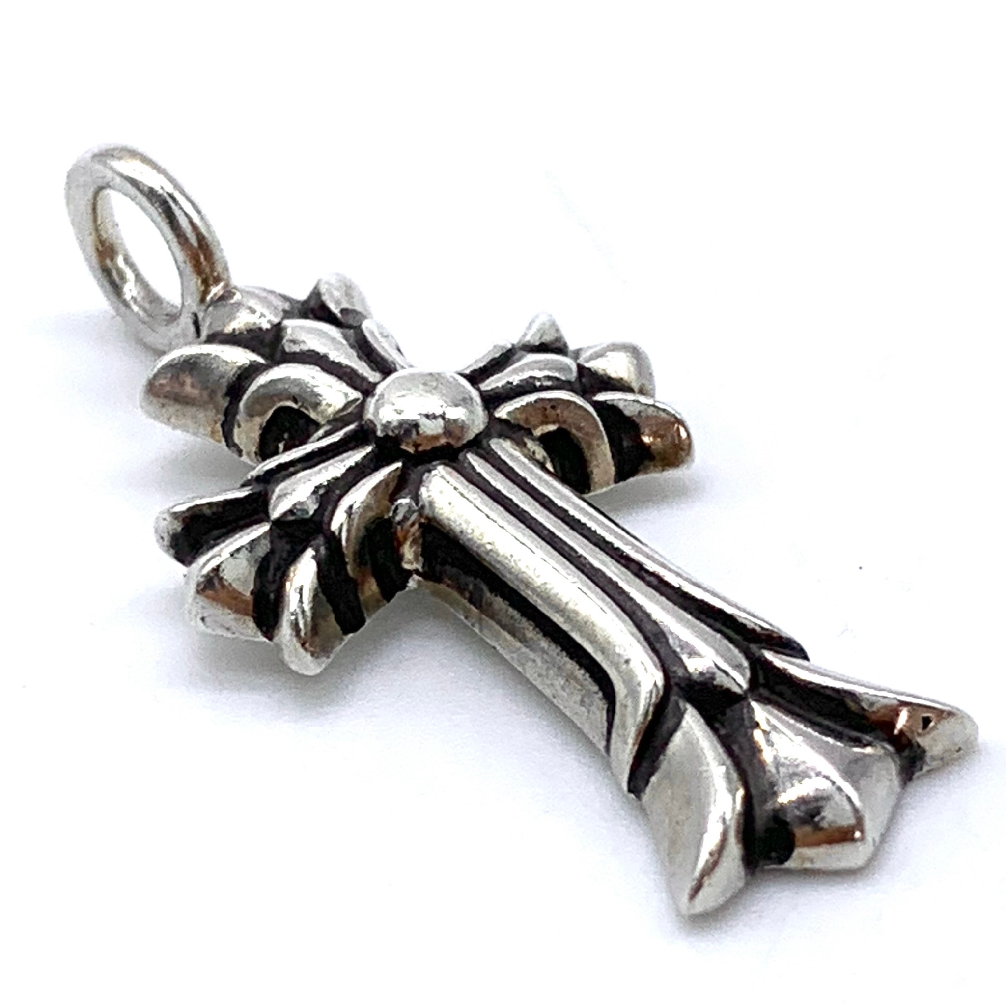 Chrome Hearts Double CH Cross Charm "Silver"