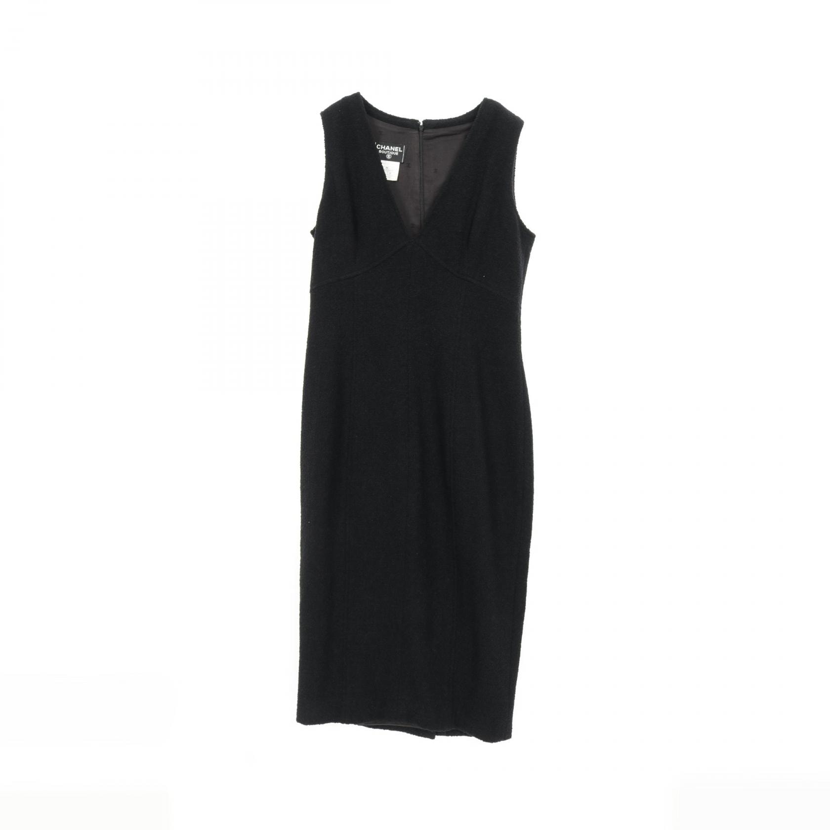 シャネル CHANEL ココマークボタン ワンピース 衣料品 トップス ウール レディース ブラック系 P05822V04335 【中古】