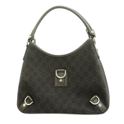 【6kd3916】グッチ ショルダーバッグ GGキャンバス 268637 キャンバス ダークブラウン シルバー金具【中古】レディース