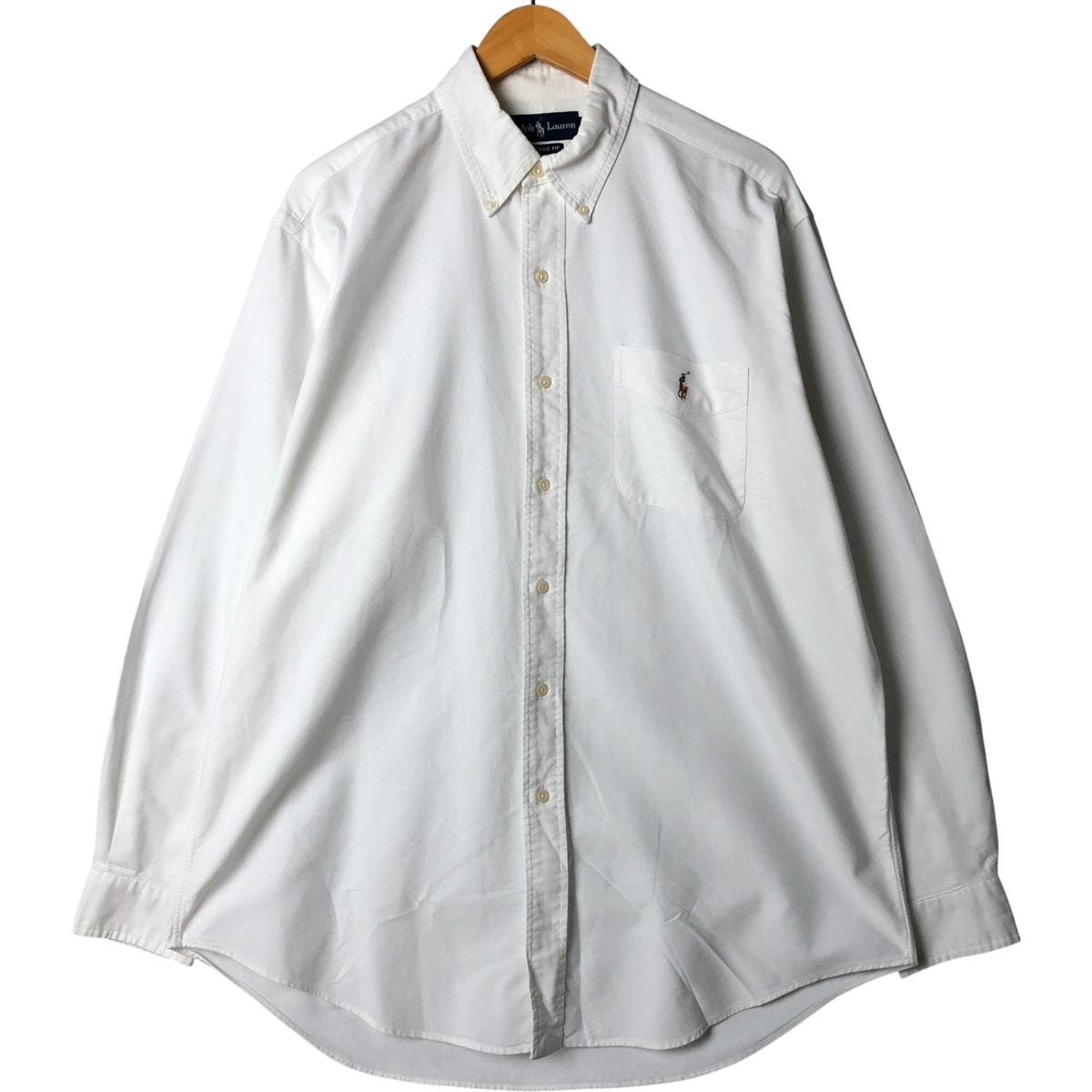 古着 ラルフローレン Ralph Lauren CLASSIC FIT 長袖 ボタンダウンシャツ メンズL相当/eaa584263