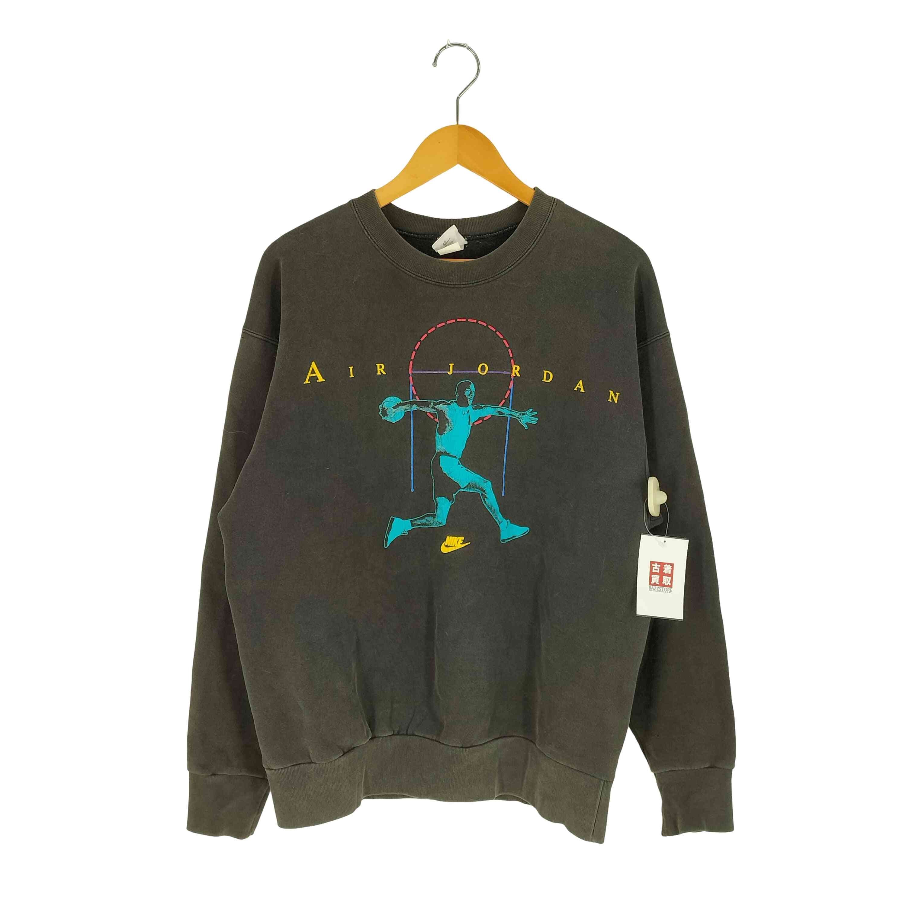90S USA製 銀タグ AIR JORDAN クルーネックスウェット フェード【1142618557985】