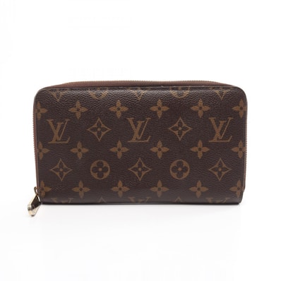 ルイ・ヴィトン LOUIS VUITTON ジッピーオーガナイザー モノグラム ラウンド長財布 財布 PVC メンズ レディース ブラウン系 M60002 【中古】