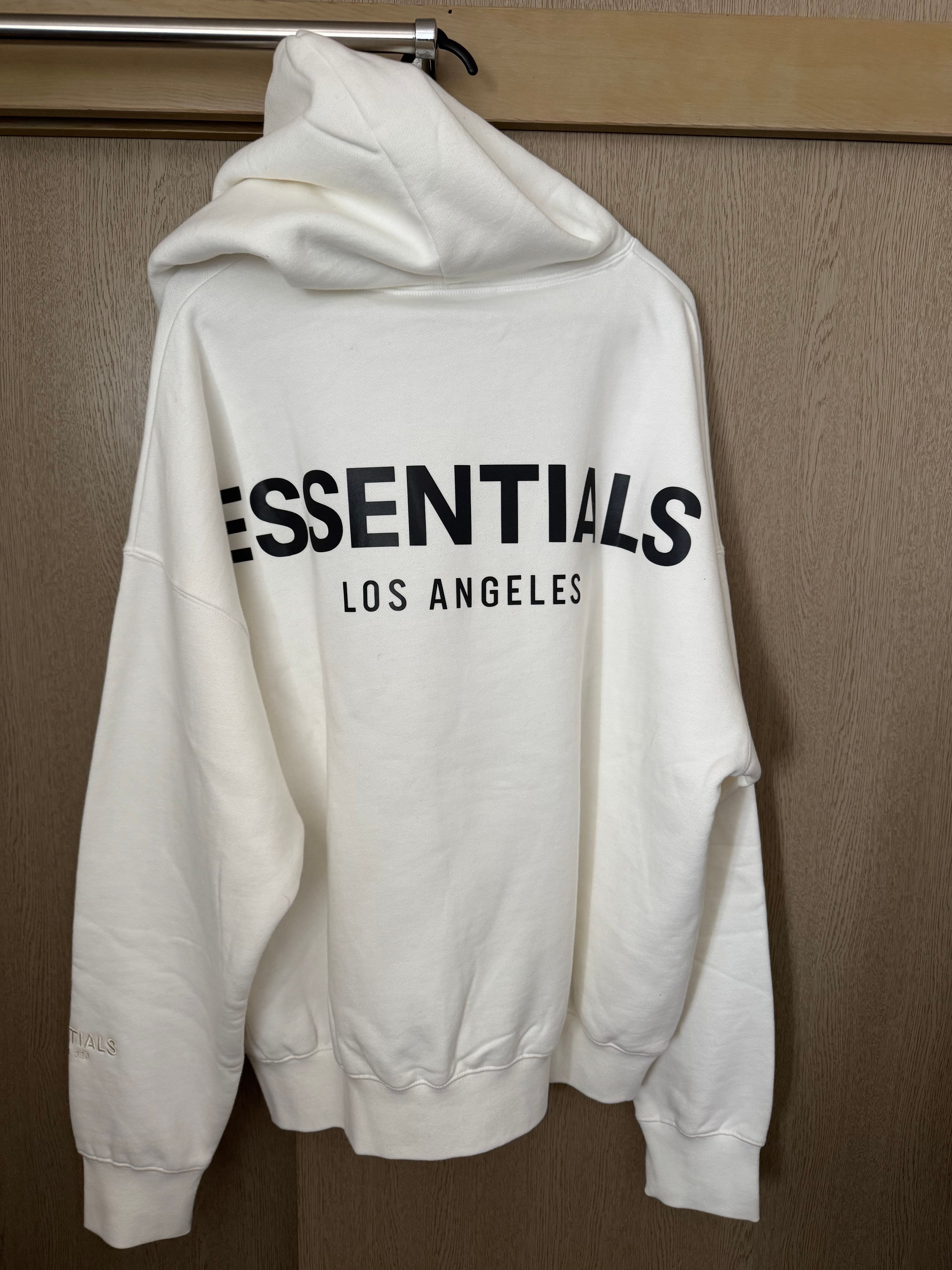 FEAR OF GOD ESSENTIALS Los Angeles 3M Pullover Hoodie "White"