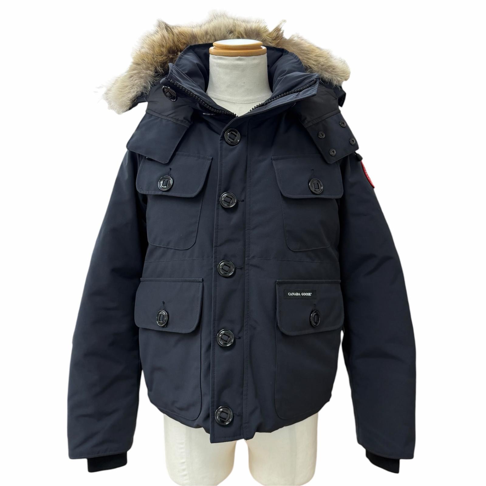 美品 カナダグース ダウンジャケット RUSSELL ネイビー S 2301JM