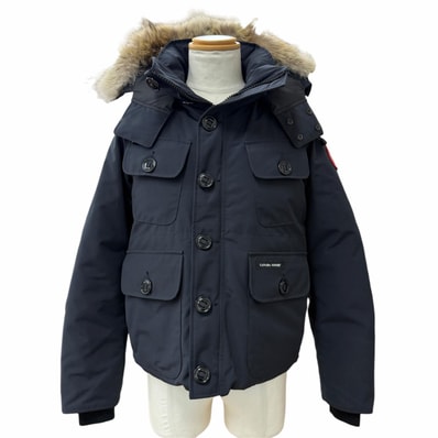 美品 カナダグース ダウンジャケット RUSSELL ネイビー S 2301JM