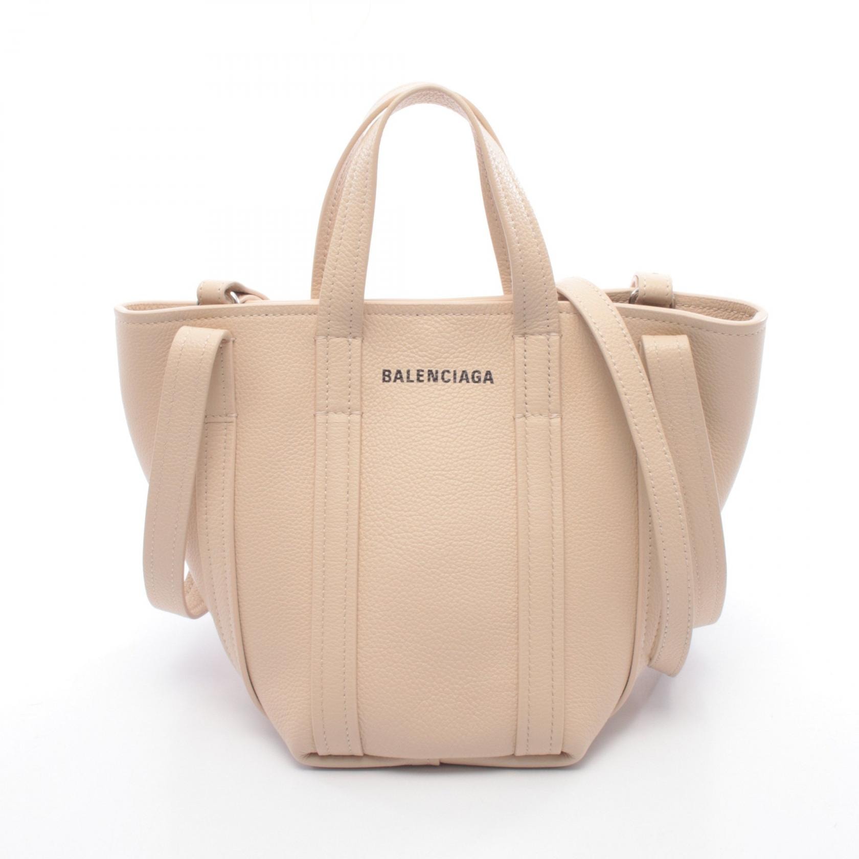 バレンシアガ BALENCIAGA Everyday XS North South ハンドバッグ バッグ レザー レディース アイボリー系 672793 【中古】