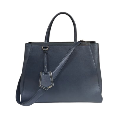 フェンディ トゥージュール ショルダーバッグ レザー 8BH250 ネイビー レディース FENDI 中古