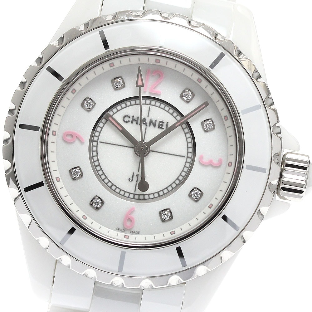 シャネル J12 ピンクライト H4863 レディース 【中古】