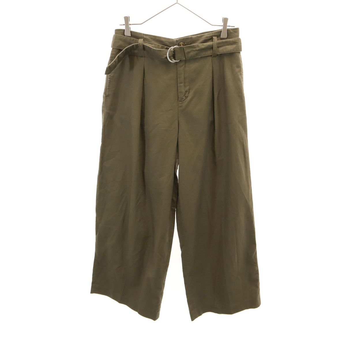 JOURNAL STANDARD relume ジャーナルスタンダードレリューム リネンブレンド タック ワイドパンツ M カーキ