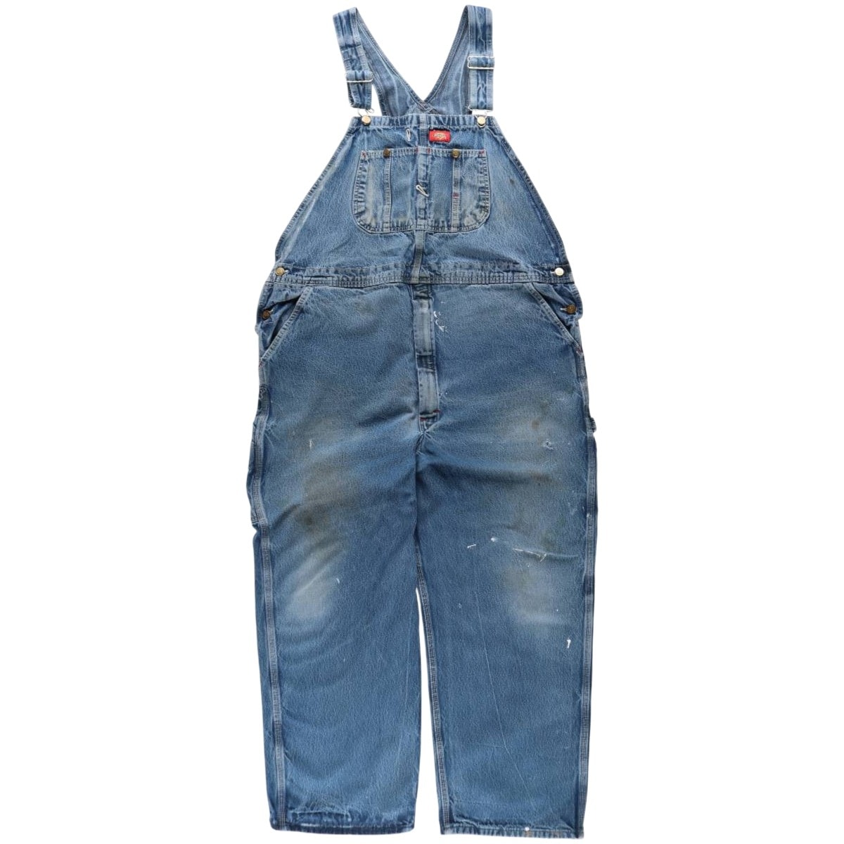 古着 ワイドパンツ ビックサイズ ディッキーズ Dickies デニムオーバーオール メンズw47相当/eaa630401