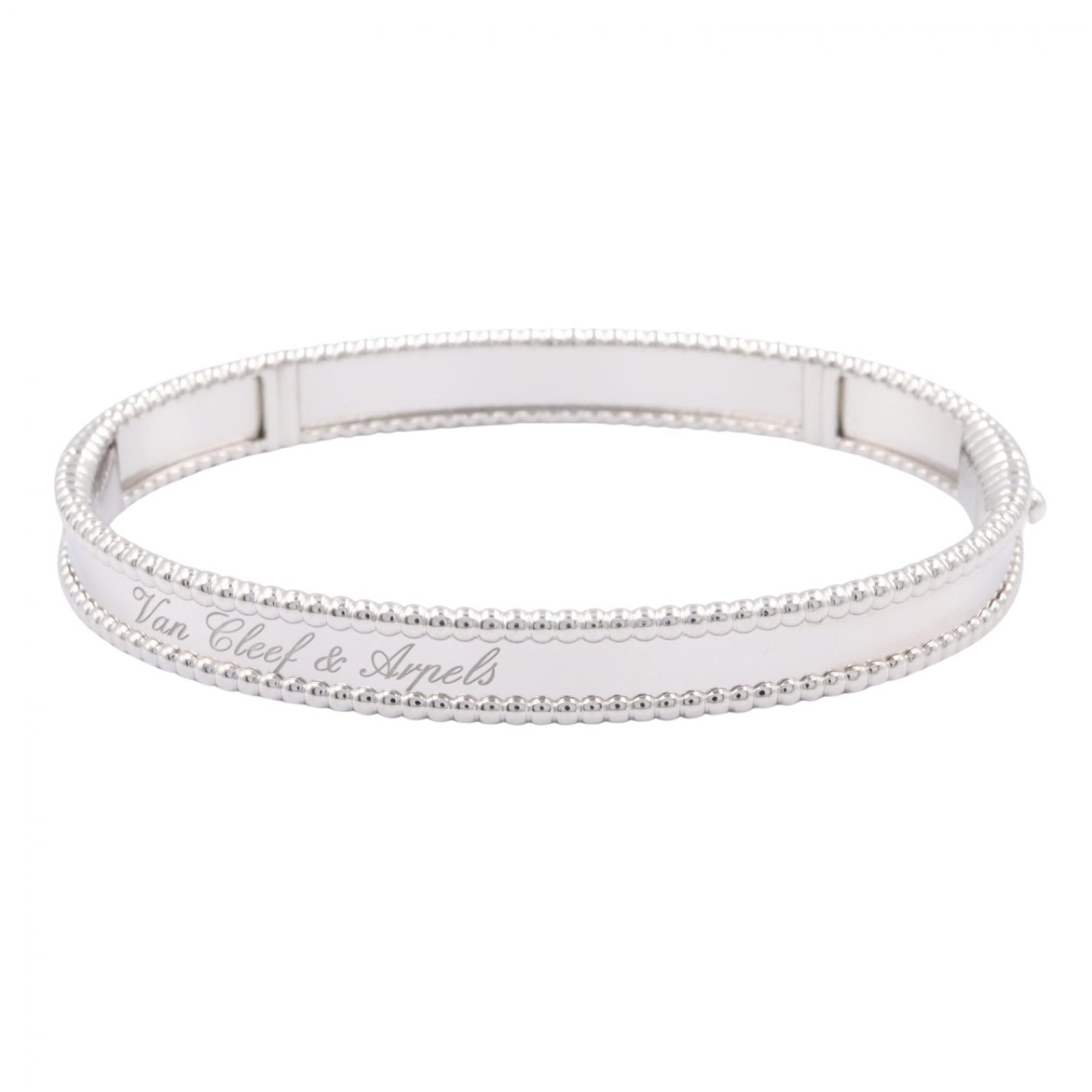 ヴァンクリーフ&アーペル Van Cleef & Arpels ペルレ シニアチュール L ブレスレット ブレスレット アクセサリー K18WG(ホワイトゴールド) レディース シルバー系 VCARP3K800 【中古】