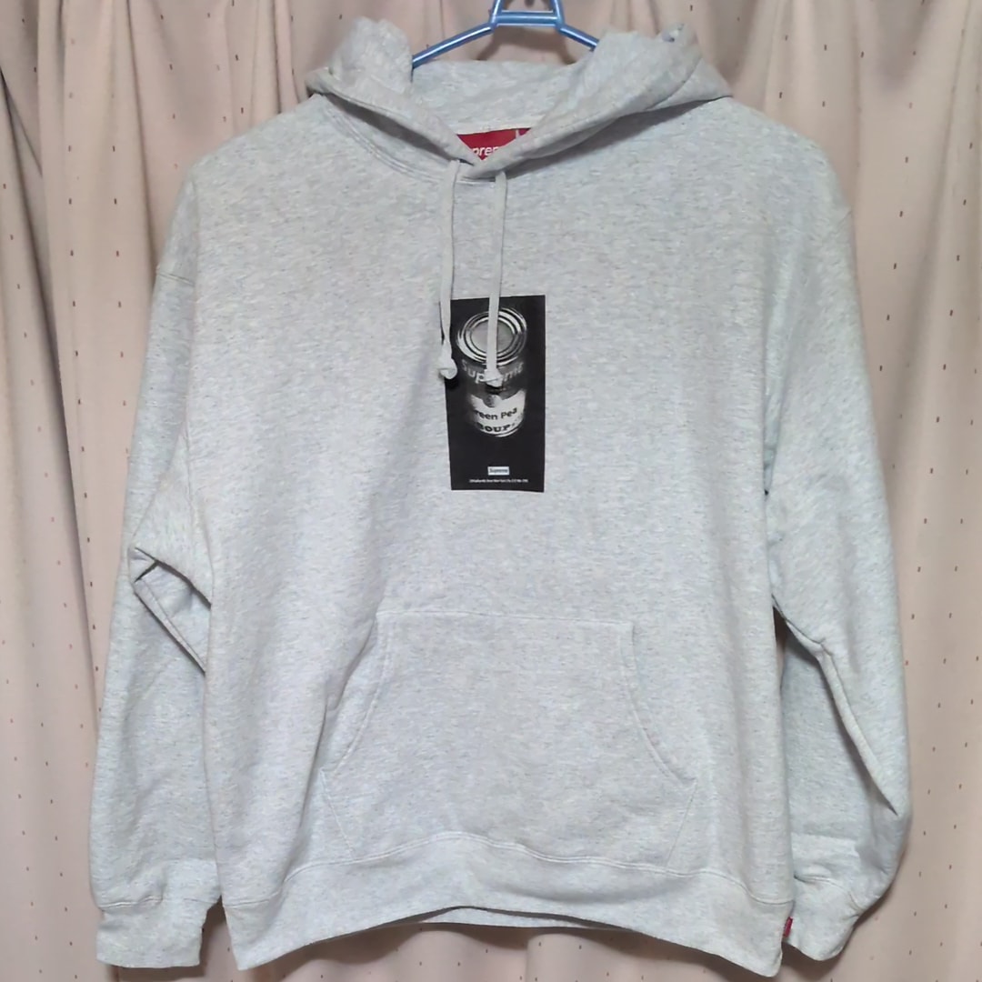 Supreme Soup Can Hooded Sweatshirt "Ash Grey"