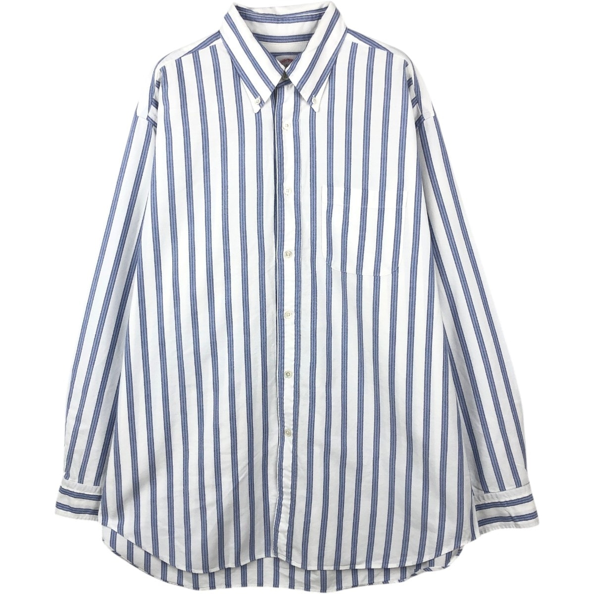 古着 ブルックスブラザーズ Brooks Brothers Est.1818 MADISON 長袖 ボタンダウンストライプシャツ USA製 メンズL相当/eaa662911
