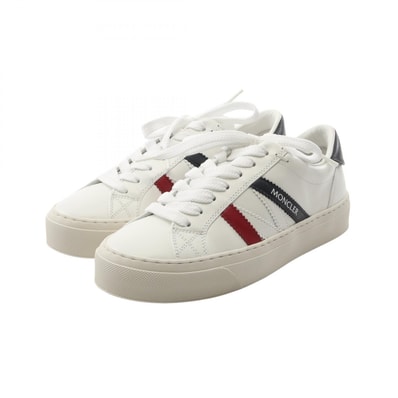 モンクレール MONCLER MONACO2 スニーカー 靴 レザー レディース ホワイト系 / ネイビー系 / レッド系 4M00160M449600136 【中古】