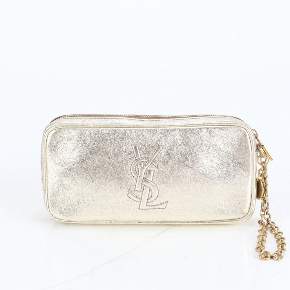 ■極美品 イヴ サンローラン YSL ペンケース ゴールド チェーン メイク