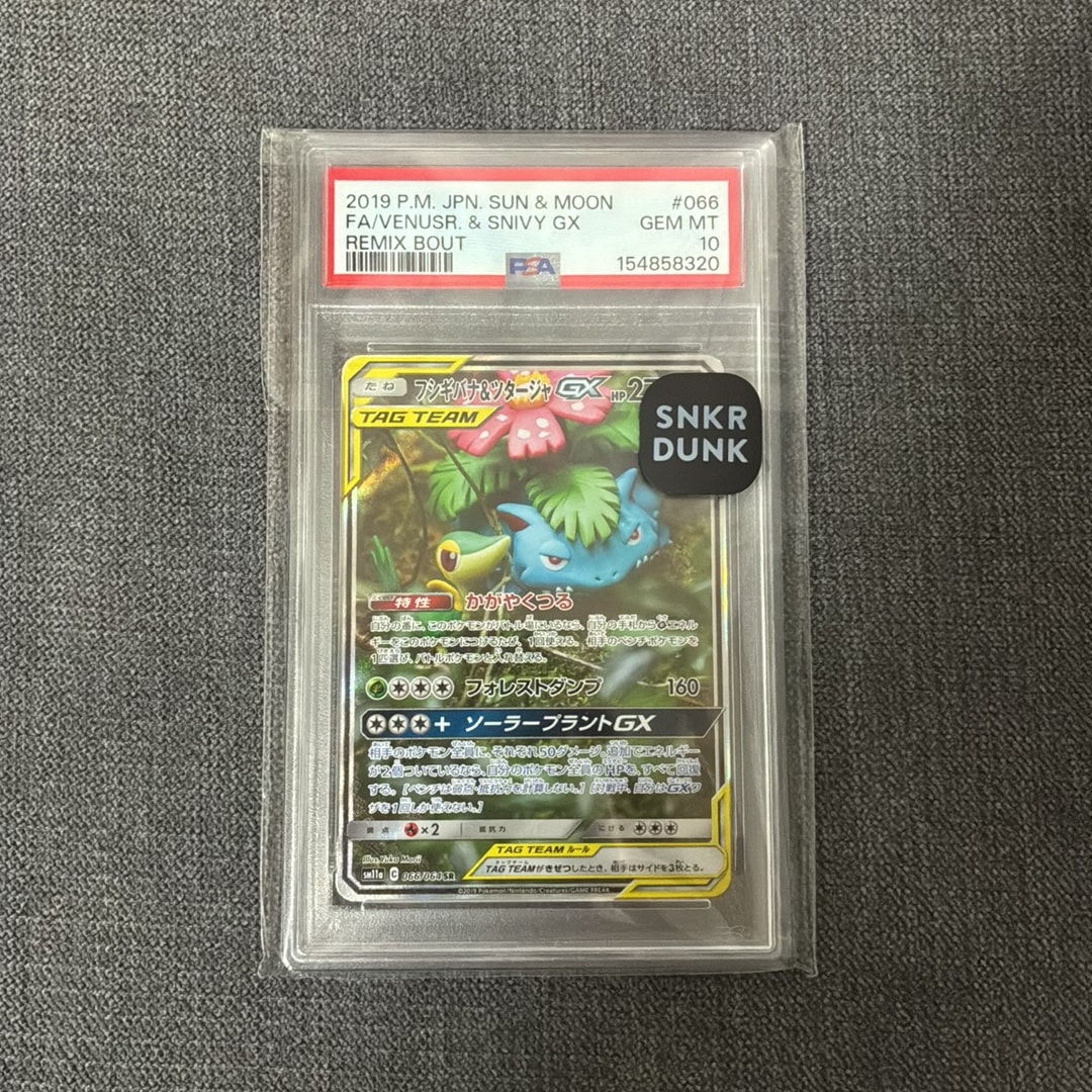 Venusaur & Snivy GX SR: SA[SM11a 066/064](Enhanced Expansion Pack "Remix Bout")