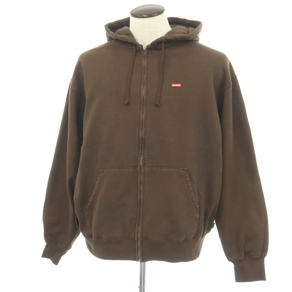 【中古】シュプリーム Supreme 2025年秋冬 Small Box Zip Up Hooded Sweatshirt コットンポリエステル パーカー ダークブラウン【サイズL】【メンズ】