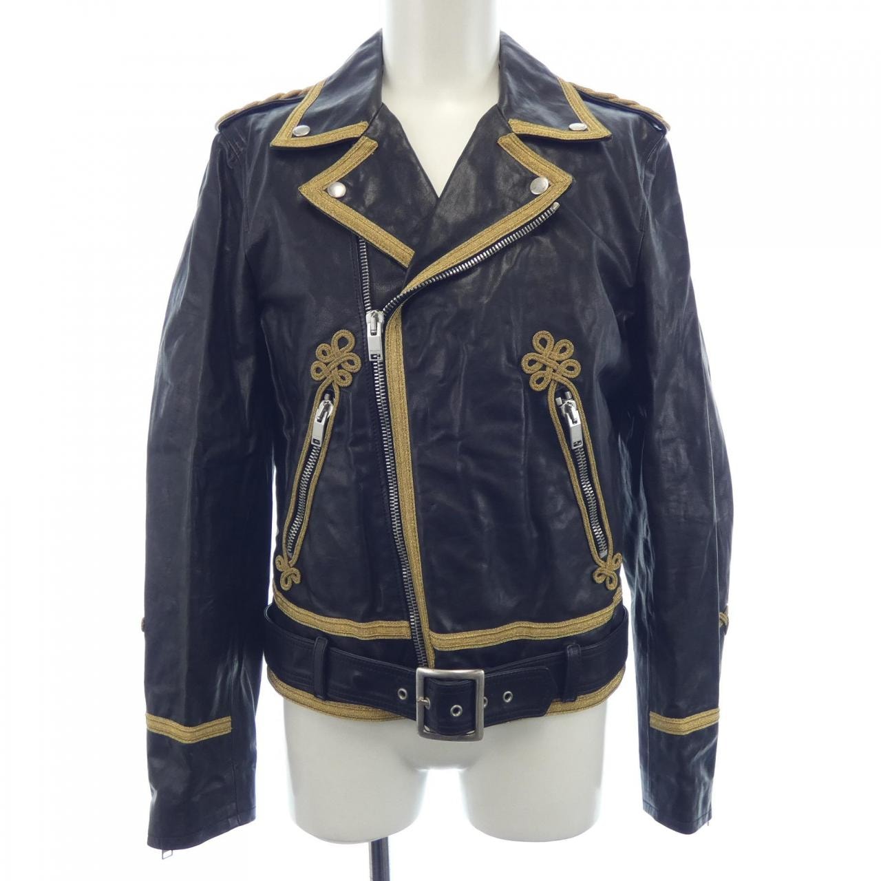 サンローラン SAINT LAURENT 372996 Y5HF1 レザーライダースジャケット