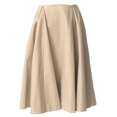 RALPH LAUREN ラルフローレン スカート サイズ6 タック フレア ひざ丈 ブランド古着【中古】20251112/RA6496