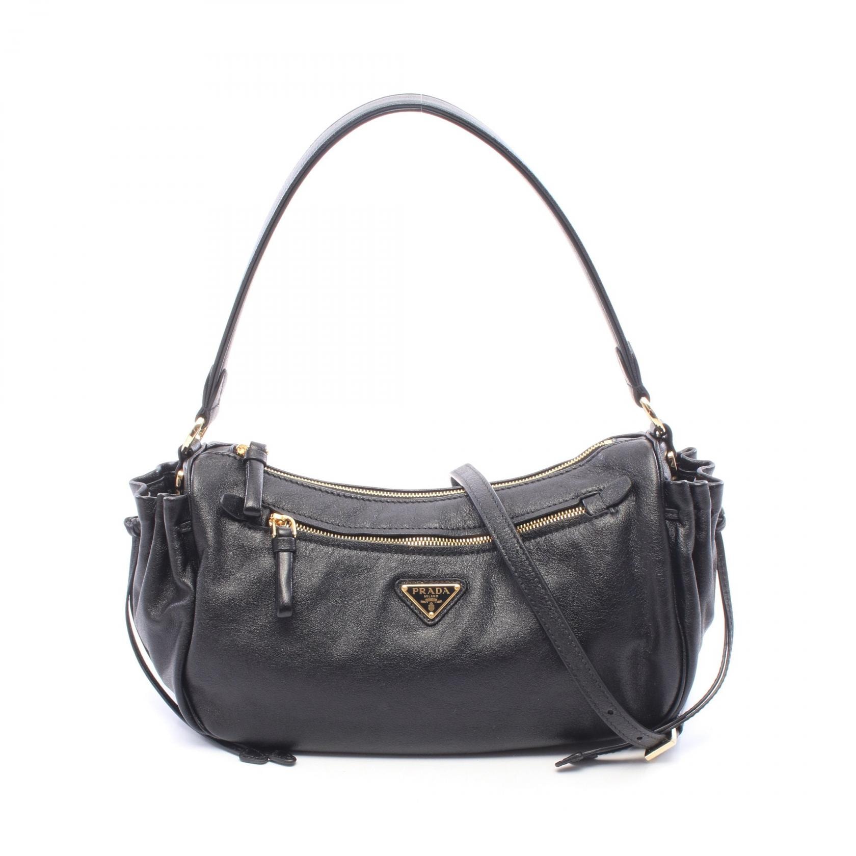 プラダ PRADA 2WAY ショルダーバッグ バッグ レザー レディース ブラック系 1BC2962ZQXF0002 【新品】
