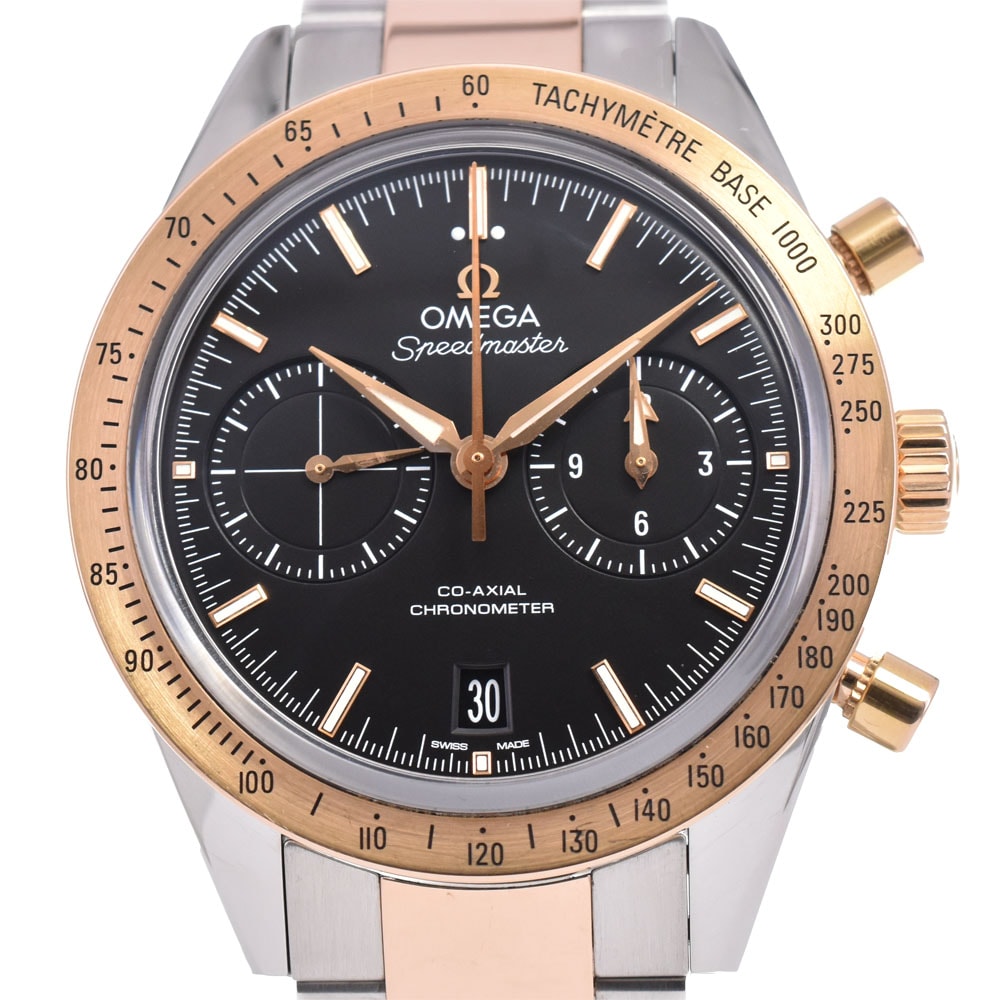 オメガ OMEGA 331.20.42.51.01.002 スピードマスター 57 コーアクシャル クロノグラフ 自動巻き メンズ 美品 箱・保証書付き A#146608