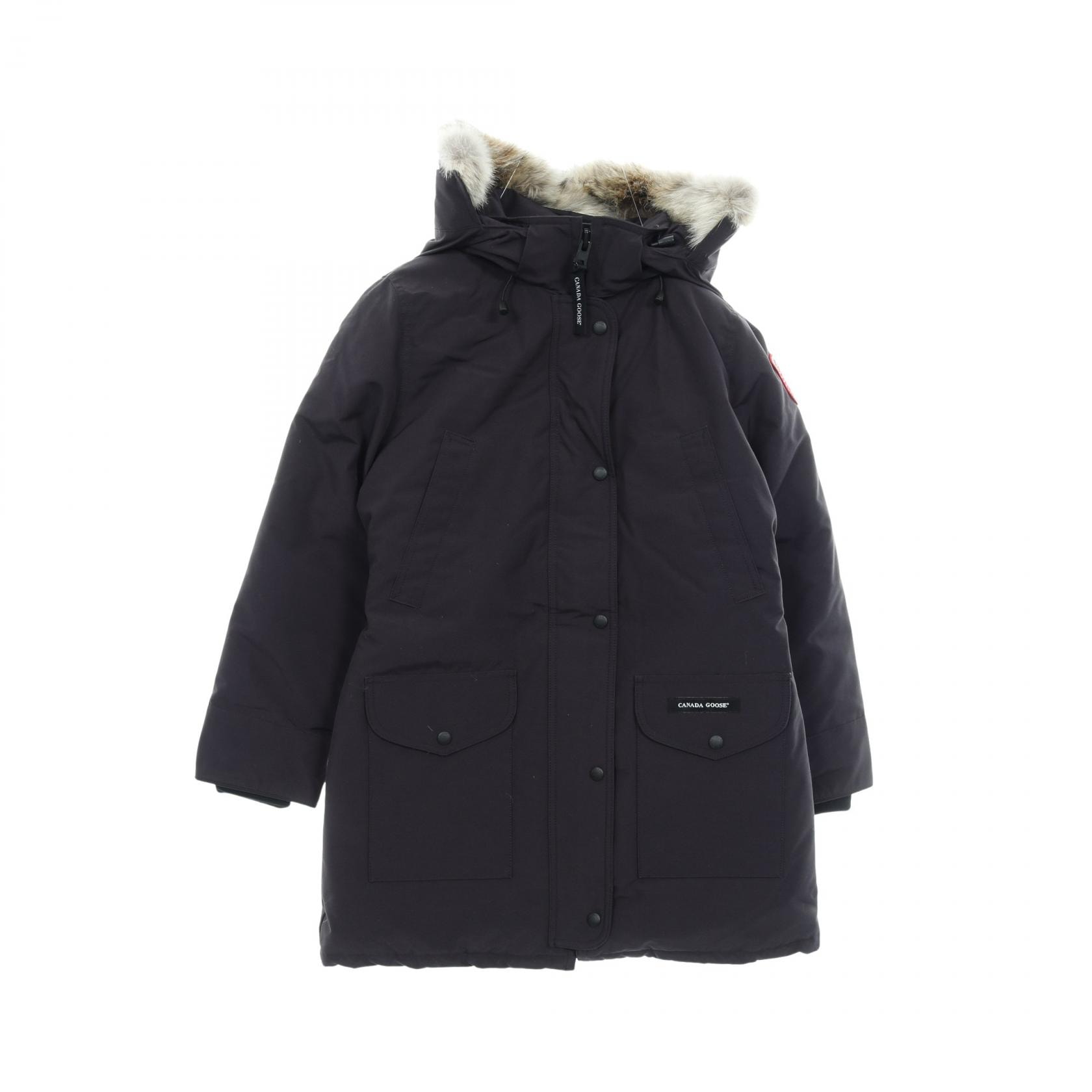カナダグース CANADA GOOSE TRILLIUM PARKA ダウンジャケット 衣料品 アウター ポリエステル / コットン レディース ネイビー系 【中古】