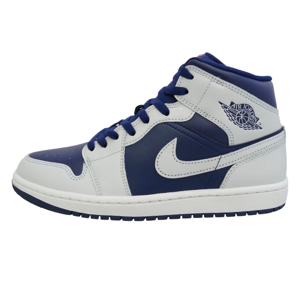 NIKE AIR JORDAN ナイキ ジョーダン DQ8426-403 Air Jordan 1 Mid Blue Void AJ1 エアジョーダン1 ミッド ブルーボイド ハイカット スニーカー ダークネイビー系 グレー系 26.5cm【極上美品】【中古】