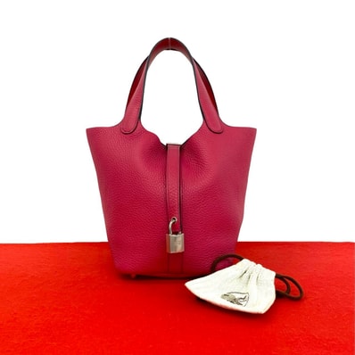 HERMES エルメス ピコタンロック PM トリヨンクレマンス ハンドバッグ ピンク
30913