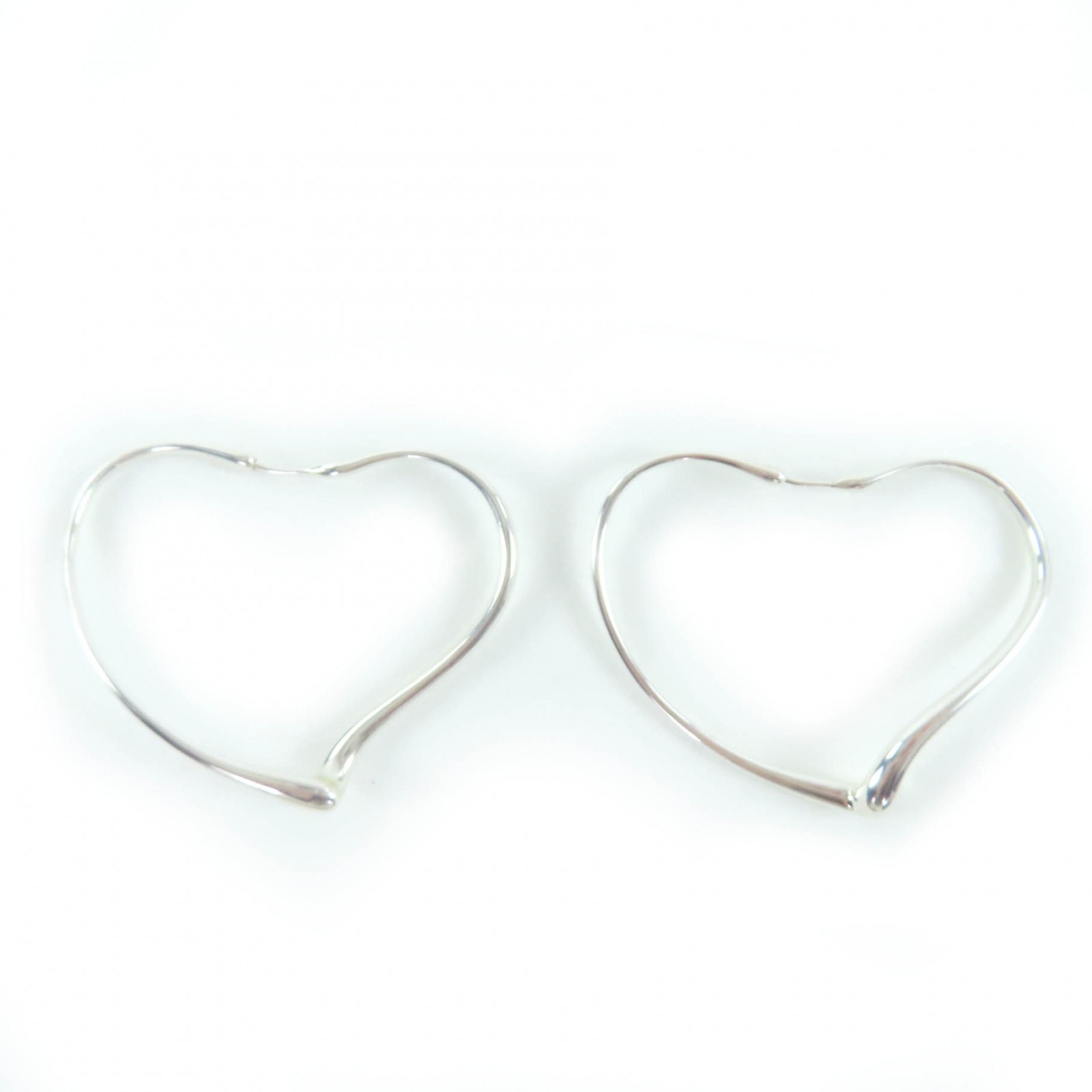未使用に近い】極美品 ティファニー オープンハート フープピアス