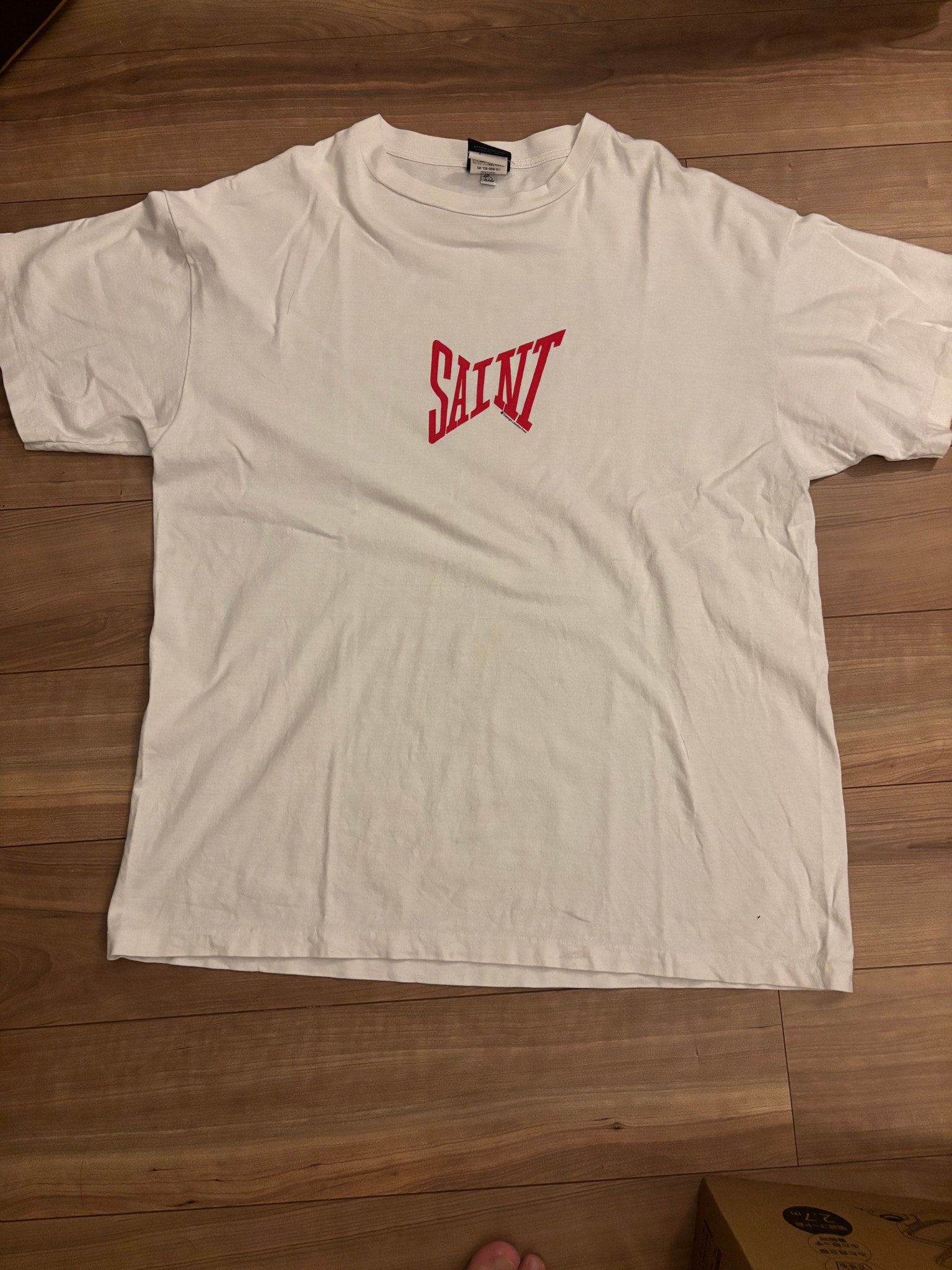 SAINT Mxxxxxx 24SS SS Tee / Ribon Saint "White/Red"