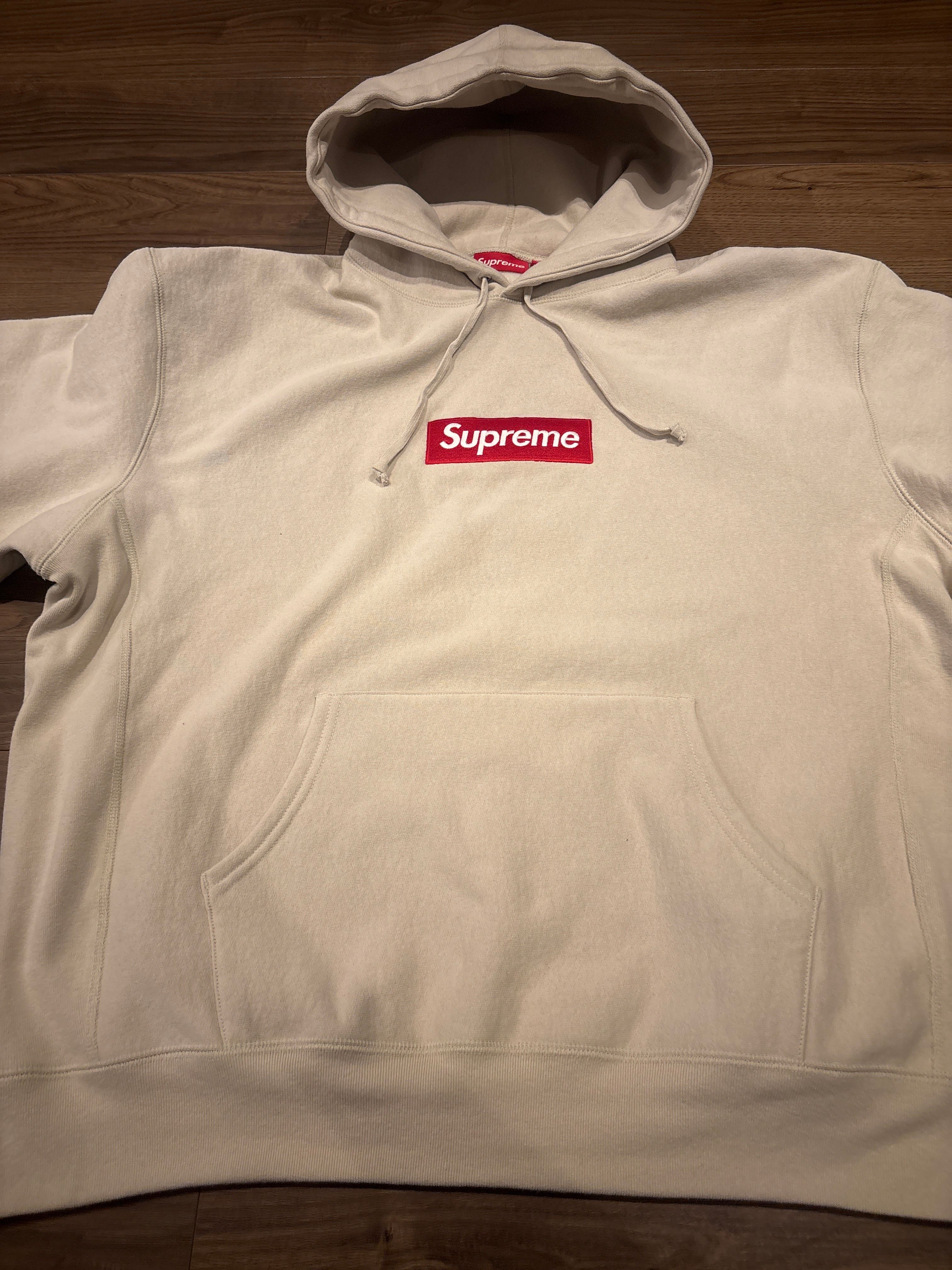 Supreme Box Logo Hooded Sweatshirt "Stone" (24FW)