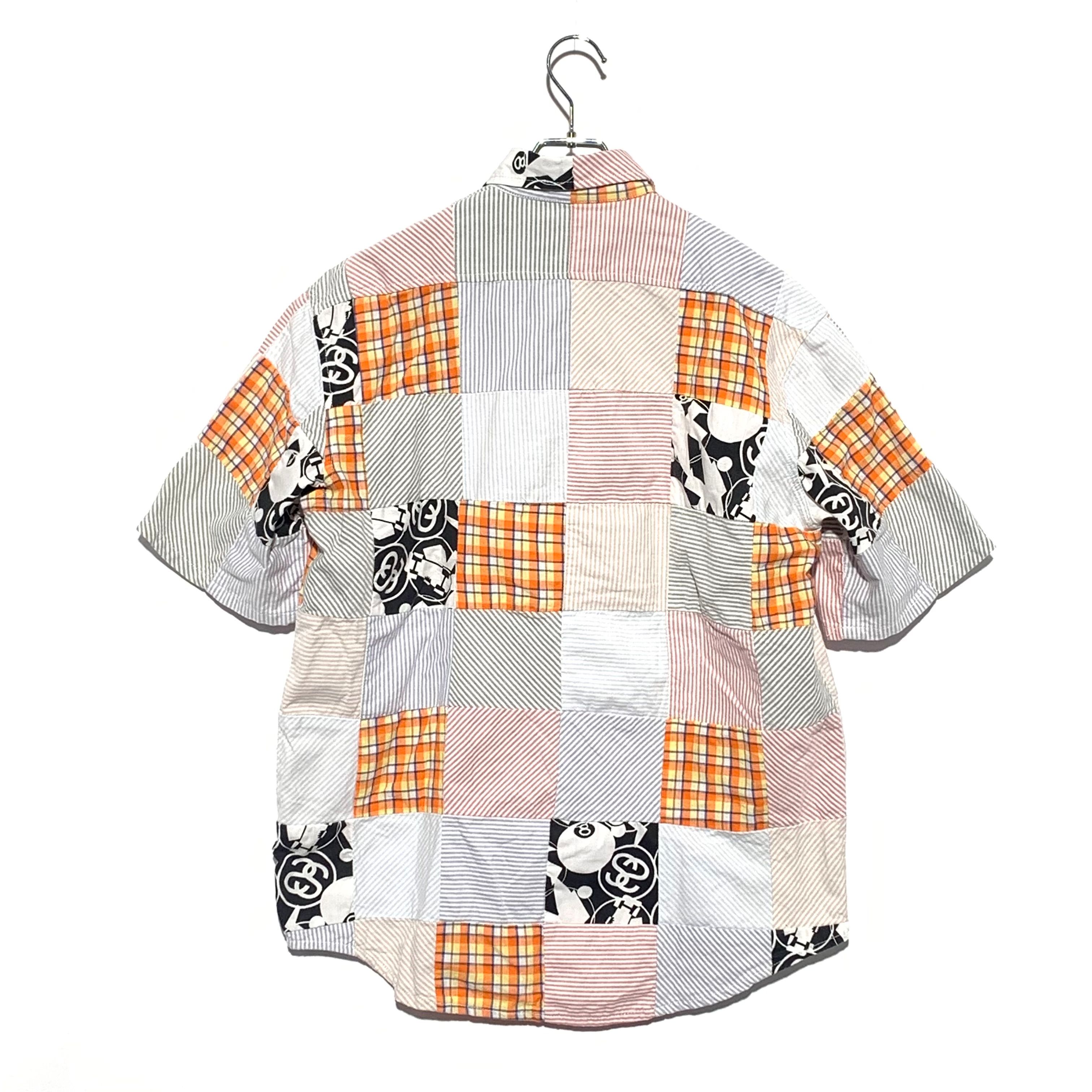 STUSSY 8BALL Patchwork shirt 