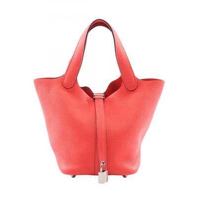 エルメス HERMES ピコタンロックPM ハンドバッグ バッグ レザー トリヨンクレマンス トリヨンクレマンス ローズテキサス Y刻印(2020年製造) レディース ピンク系 【中古】