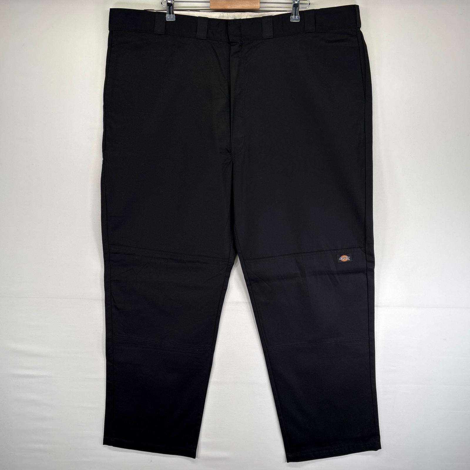古着 ディッキーズ Dickies パンツ 大きいサイズ ワンポイントロゴ ルーズフィット ジッパーフライ w48 L34  ブラック系 メンズ