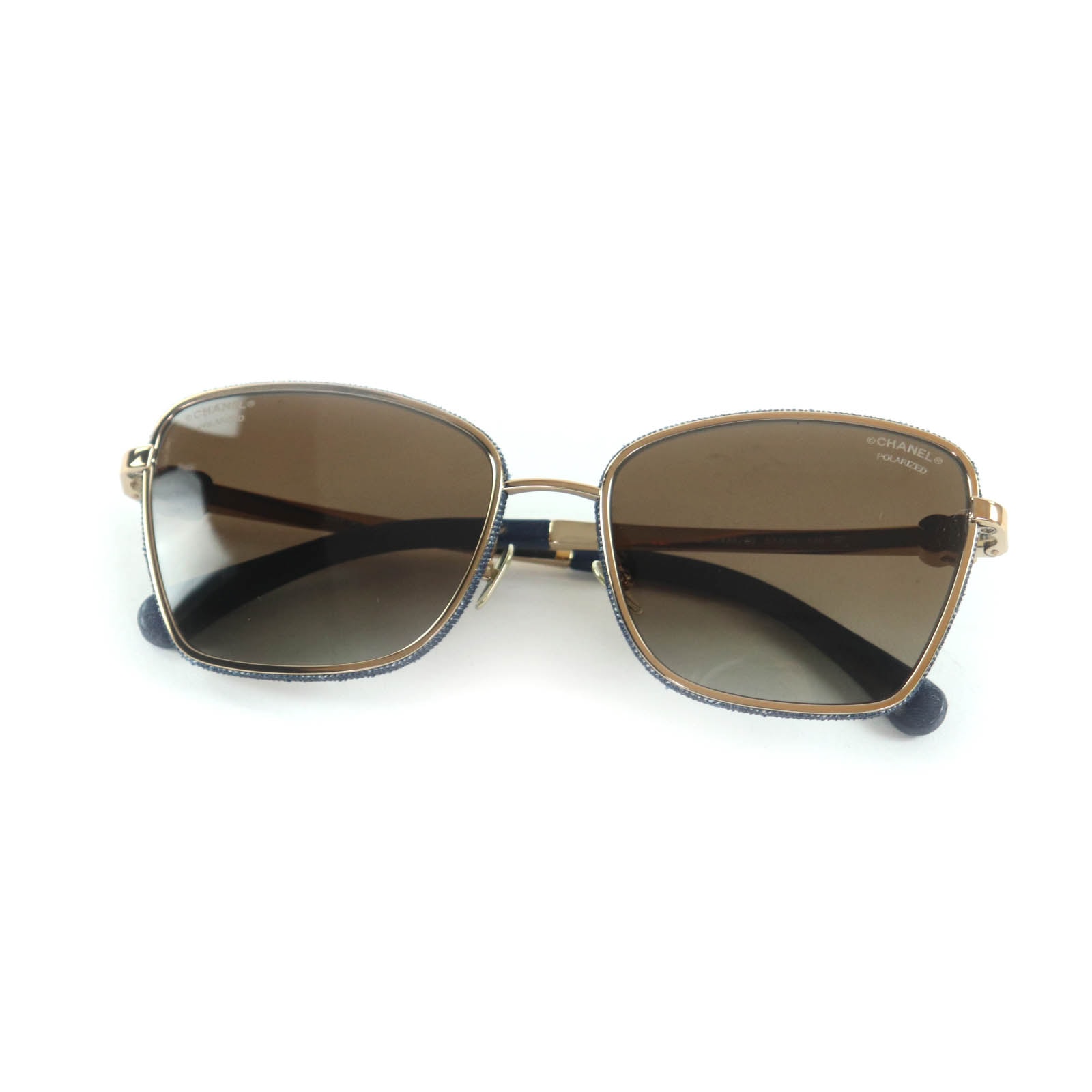 未使用品 シャネル キャッツアイ シェイプ 57□18 140 4289-Q